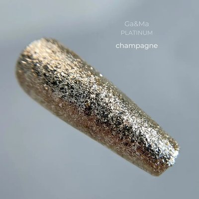 Гель Ga&ma Platinum Champagne, 5 гр 2037636632 фото