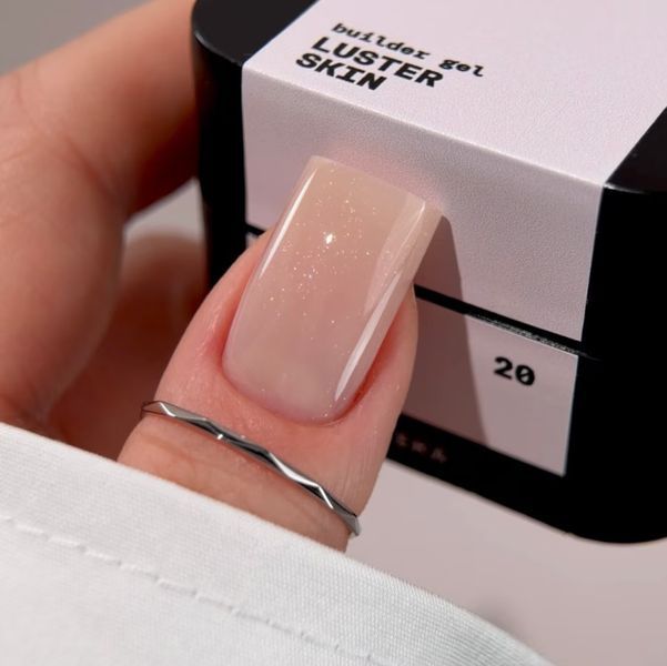 Гель BIBLIOTEKA Моделюючий гель Builder Gel № 20 LUSTER Skin - Теплий беж із шиммером, 30 мл 4821311003063 фото