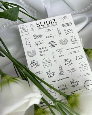Слайдер-дизайн SLIDIZ водна наклейка для нігтів, №135 1829727925 фото