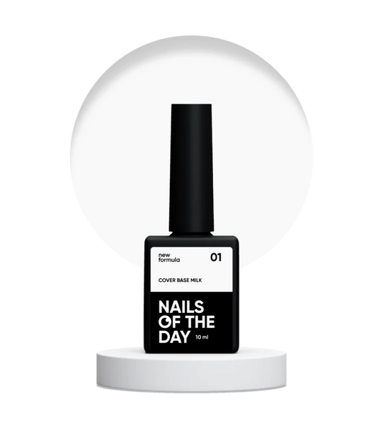 Nailsoftheday Cover base NEW Formula milk 01, 10 мл 48220308589009 фото