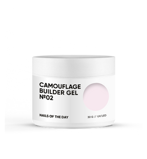 NAILSOFTHEDAY Camouflage builder gel 02 — ніжно–рожевий камуфлюючий будівельний гель для нігтів, 30 г 4820020180003 фото