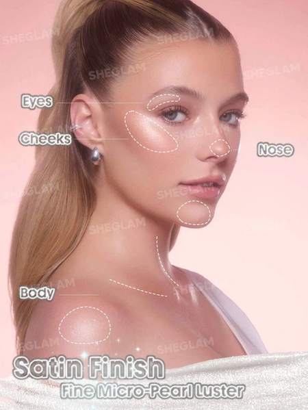 copy_Хайлайтер-стик для обличчя Sheglam Buttery Bling Highlight Stick, Pink Satin, 6 г copy_SGG15 фото