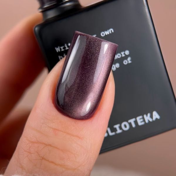 BIBLIOTEKA Гель-лак Cat Eye № 08 Plum Glow &ndash; Сливове сяйво, 10 мл BCE08 фото