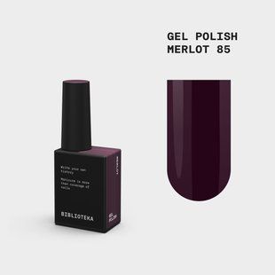 BIBLIOTEKA Гель-лак № 85 Merlot &ndash; Глибокий темний бордовий, 10 мл 4820309202709 фото