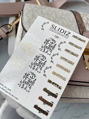 Слайдер-дизайн SLIDIZ водна наклейка для нігтів, №139 1829762068 фото