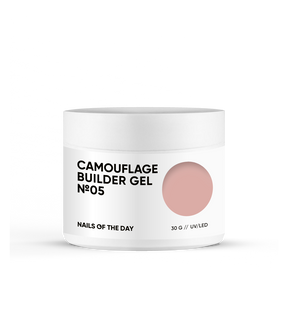 NAILSOFTHEDAY Camouflage builder gel 05 — світло–коричневий камуфлюючий будівельний гель для нігтів, 30 г 4820020980009 фото