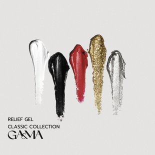 Набір рельеф гель Ga&Ma Relief Gel Classic Collection, 5 шт 7703013 фото