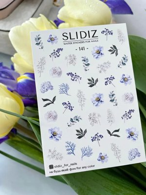 Слайдер-дизайн SLIDIZ водна наклейка для нігтів, №141 1829768475 фото
