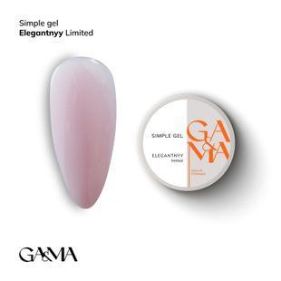 Гель Ga&Ma Simple gel Elegantnyy, 15мл 1723949016 фото