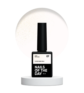 Nailsoftheday Cover base NEW Formula milk 07, 10 мл 4826438000919 фото