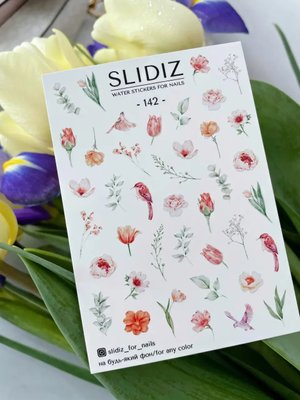 Слайдер-дизайн SLIDIZ водна наклейка для нігтів, №142 1829771569 фото
