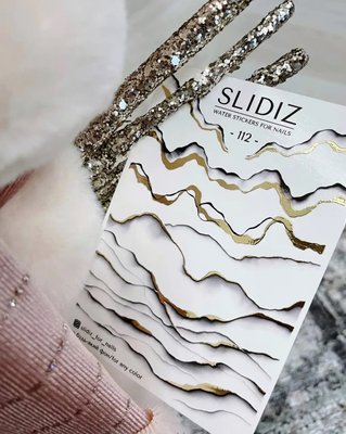 Слайдер-дизайн SLIDIZ водна наклейка для нігтів, №112 1829533236 фото