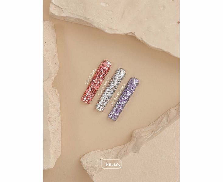 Гель для дизайну HEYLOVE Coin gel, GOLD WHITE, 5 гр HL-CG05-001 фото