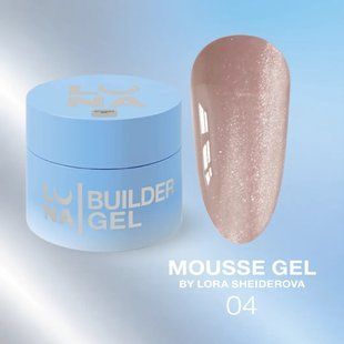 Гель для нарощування luna Mousse Gel 04, 30 мл ML04 фото