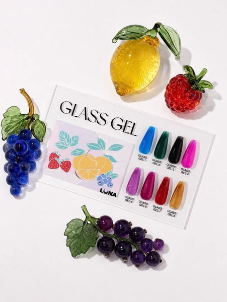 Гель вітражний для нарощуванняLuna Glass gel 03, 15 мл LV03 фото