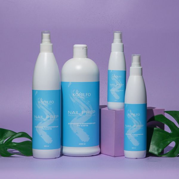 Komilfo Nail Prep дезінфектор та знежирювач для нігтів, 1л 1676475733 фото