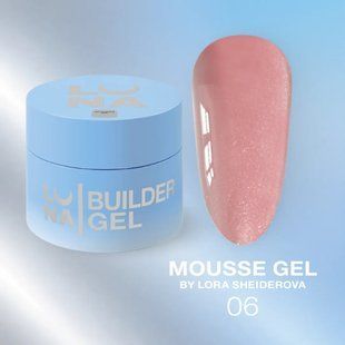 Гель для нарощування luna Mousse Gel 06, 30 мл ML06 фото
