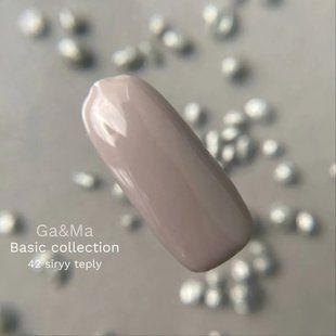 Гель-лак GA&MA Basic collection siryy teply 042, 10 мл 1994070733 фото