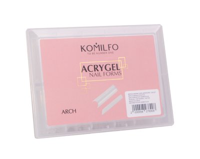 Komilfo Top Nail Forms, Arch – Верхні форми для нарощування, арочні, 120 шт 1992960556 фото