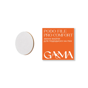 Ga&Ma Podo file PRO COMFORT / Змінні файли для пододиску на піні - 400 гріт, 50 шт 7703127 фото