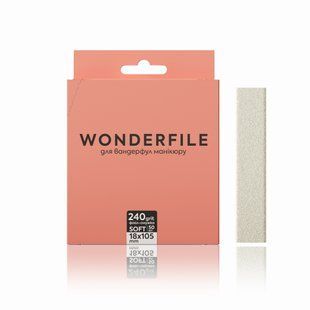Файл-смужка Wonderfile на піні 105х18мм -240 грит для пилки 160х18 мм (50 шт/уп) WFFT160/240 фото