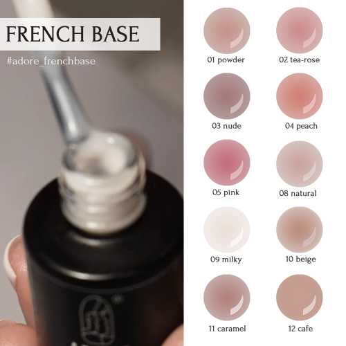 Камуфлююча база ADORE professional French base 13 - demure, 8 мл AF13 фото