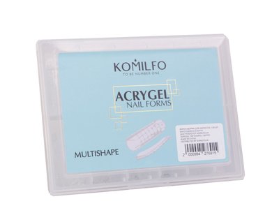 Komilfo Top Nail Forms, Multishape – Верхні форми для нарощування, універсальні, 120 шт 1092960558 фото