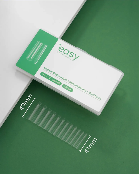 Верхні форми для нарощування нігтів, стиль "2", ТМ "Easy to be professional" 4820257330448 фото