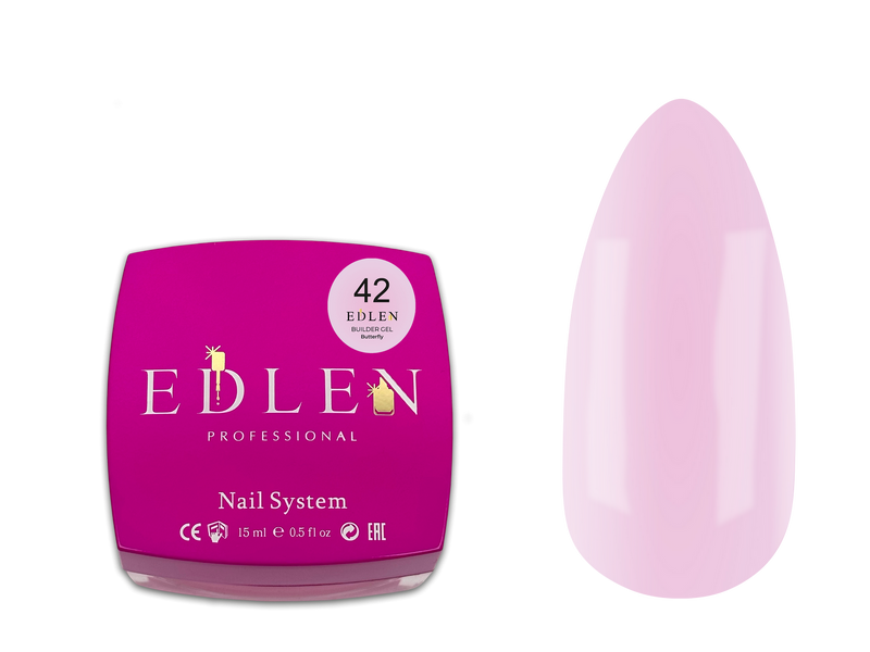 Гель Builder gel Edlen Butterfly №42, 15 мл 195158100 фото