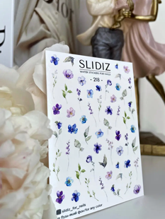 Слайдер-дизайн SLIDIZ водна наклейка для нігтів, №218 33829466443 фото