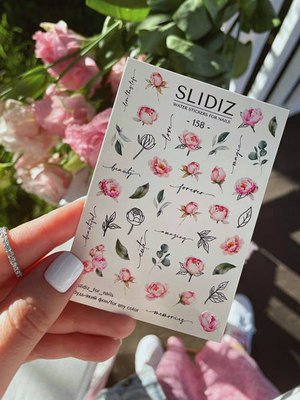 Слайдер-дизайн SLIDIZ водна наклейка для нігтів, №158 1829774499 фото