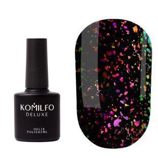 Komilfo No Wipe Chameleon Top &ndash; топ без липкого шару з пластівцями єдиноріг, 8 мл 1686174582 фото