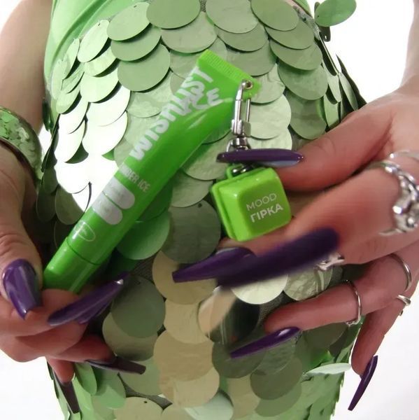 Бальзам-блиск для губ cucumber ice wishlist lip gloss balm, 10 мл + брелок "mood: гірка" WL-03-416 фото