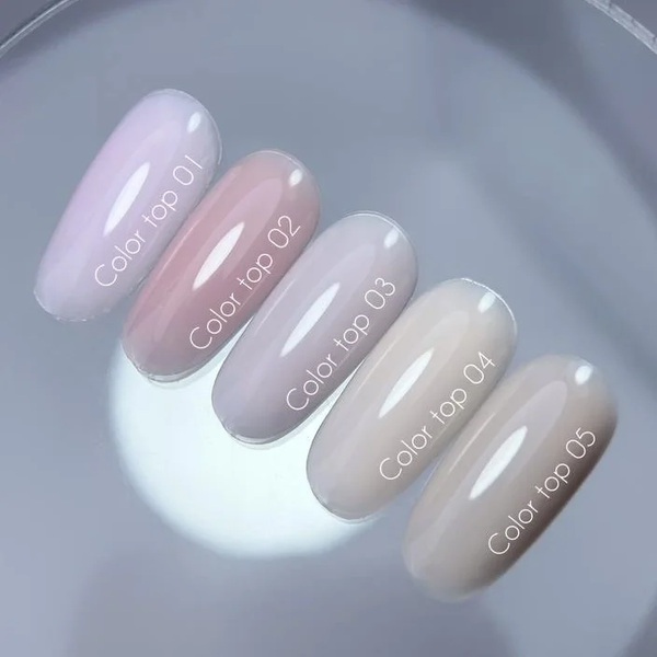 NAILSOFTHEDAY Color top 01 &mdash; ніжно-рожевий топ без липкого шару для нігтів, 10 мл 4823183000003 фото