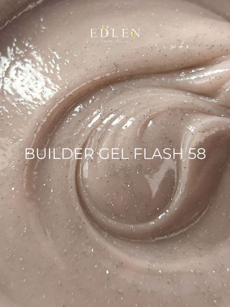 Гель Builder gel Edlen Flash №58, 15 мл 195158132 фото