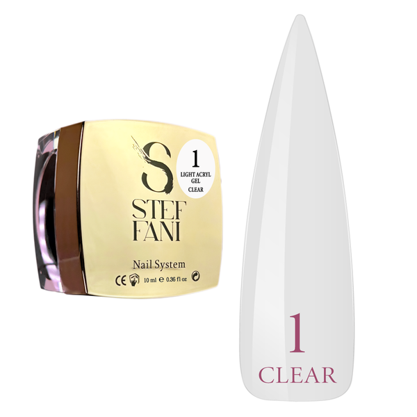 Акрил-гель Light Acryl Gel Steffani 10 ml №1 StefLA1 фото