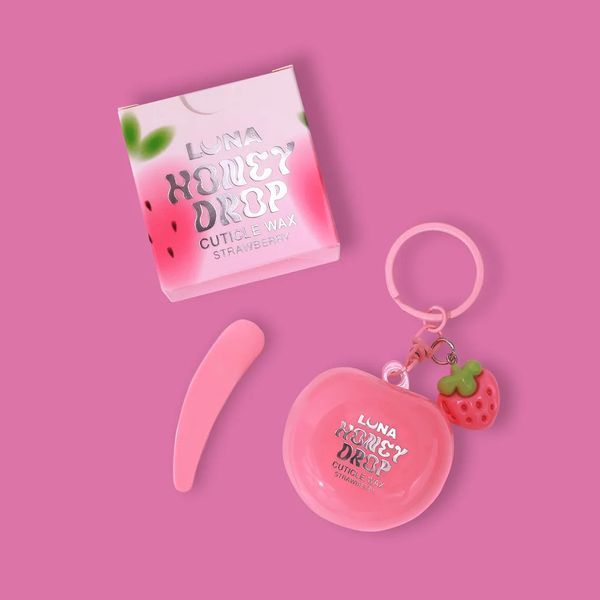 Віск для кутикули з ароматом полуниці з вершками Honey Drop Cuticle Wax Strawberry  325-6690-2102 фото