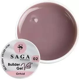 Гель для нарощування SAGA Builder Gel Veil №2 Orchid 15 мл 1677624594 фото