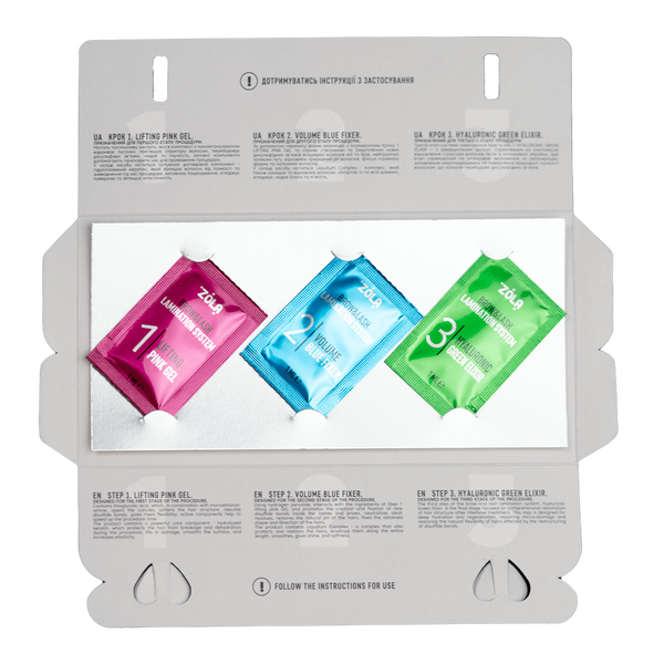 ZOLA Color Lab Набір для ламінування у саше (3 х 1 мл) 05678 фото