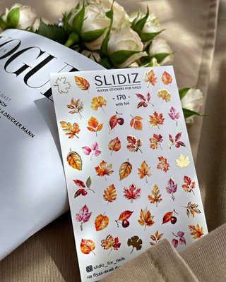 Слайдер-дизайн SLIDIZ водна наклейка для нігтів, №170 1829774403 фото