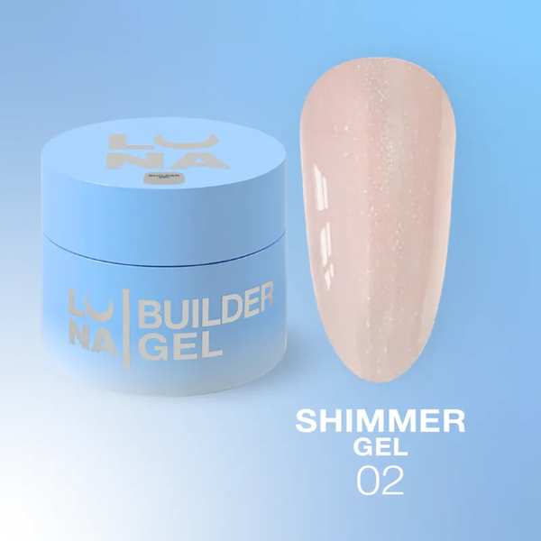 Гель для нарощування Luna Shimmer Gel №2, 15 мл LS0215 фото