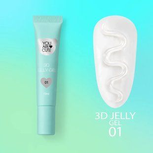 Гель для обʼємних дизайнів 3D Jelly Gel 01, 15 мл YUO01 фото