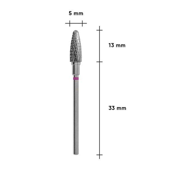 Фреза твердосплавна Кукурудза STALEKS PRO EXPERT 5 х 13 мм фіолетова FT90V050/13 фото