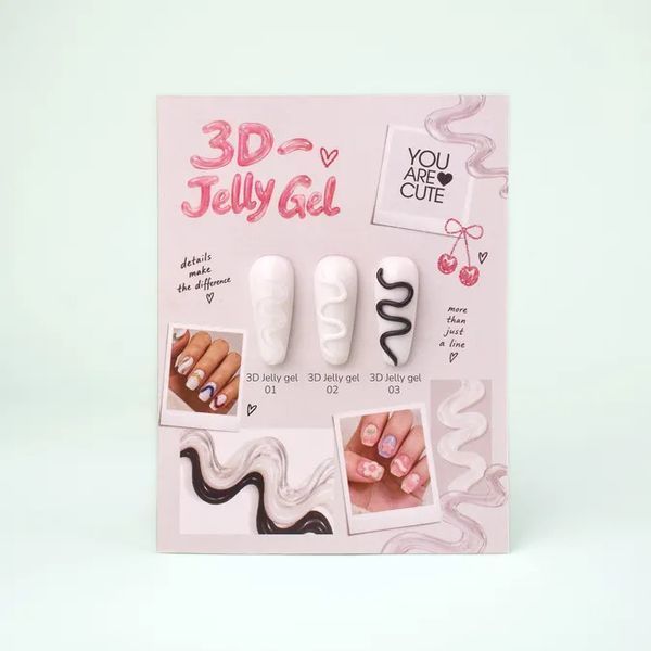Гель для обʼємних дизайнів 3D Jelly Gel 01, 15 мл YUO01 фото