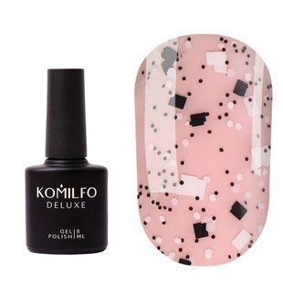 Komilfo No Wipe Top Stone &ndash; топ без ЛШ з чорно-білими елементами, 8 мл 1686184242 фото