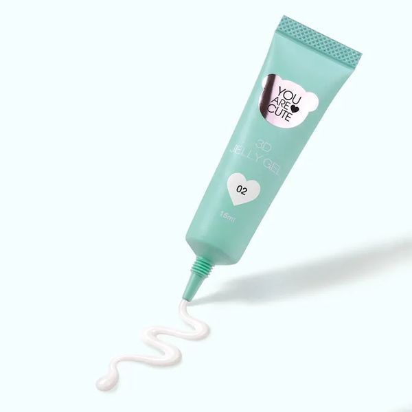 Гель для обʼємних дизайнів 3D Jelly Gel 02, 15 мл YUO02 фото