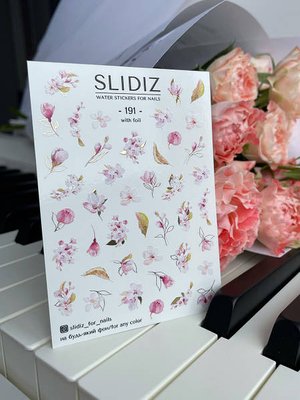 Слайдер-дизайн SLIDIZ водна наклейка для нігтів, №191 1829774406 фото
