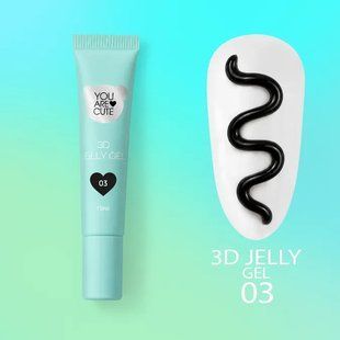 Гель для обʼємних дизайнів 3D Jelly Gel 03, 15 мл YUO03 фото