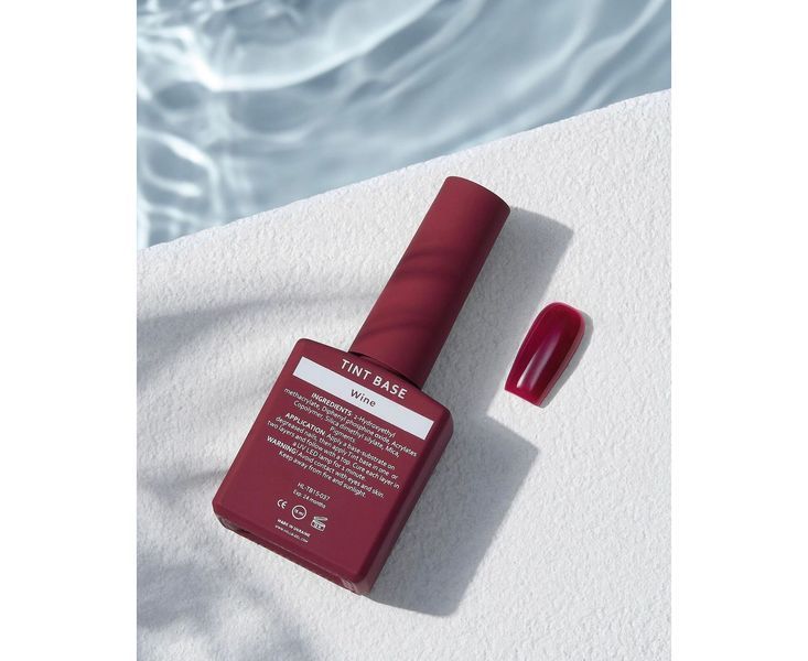 Кольорова база для нігтів HEYLOVE Tint Base Met Gala WINE, 15 мл HL-TB15-037 фото