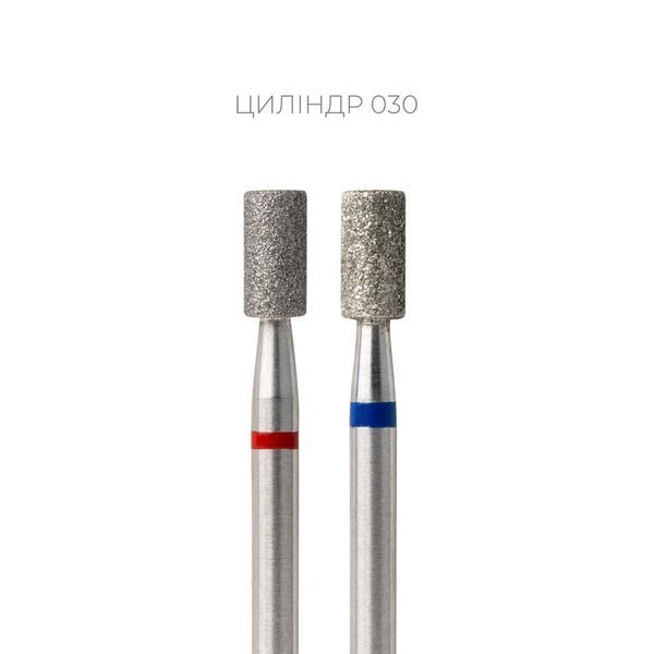 Алмазна насадка Touch "Циліндр" D30, червона насічка H0210D фото
